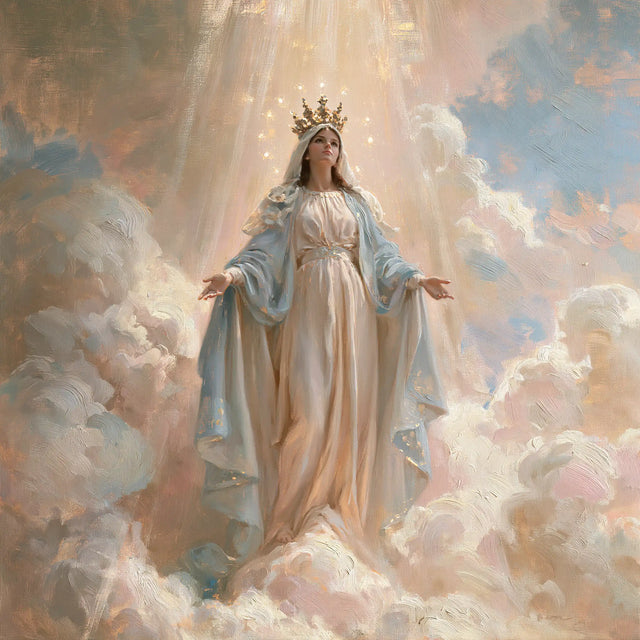 Mary Queen of Heaven - Impressionist · Square n° 9