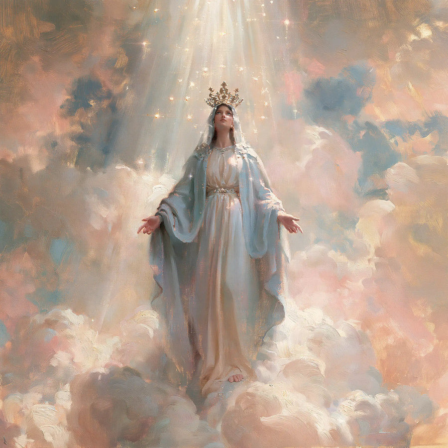 Mary Queen of Heaven - Impressionist · Square n° 10