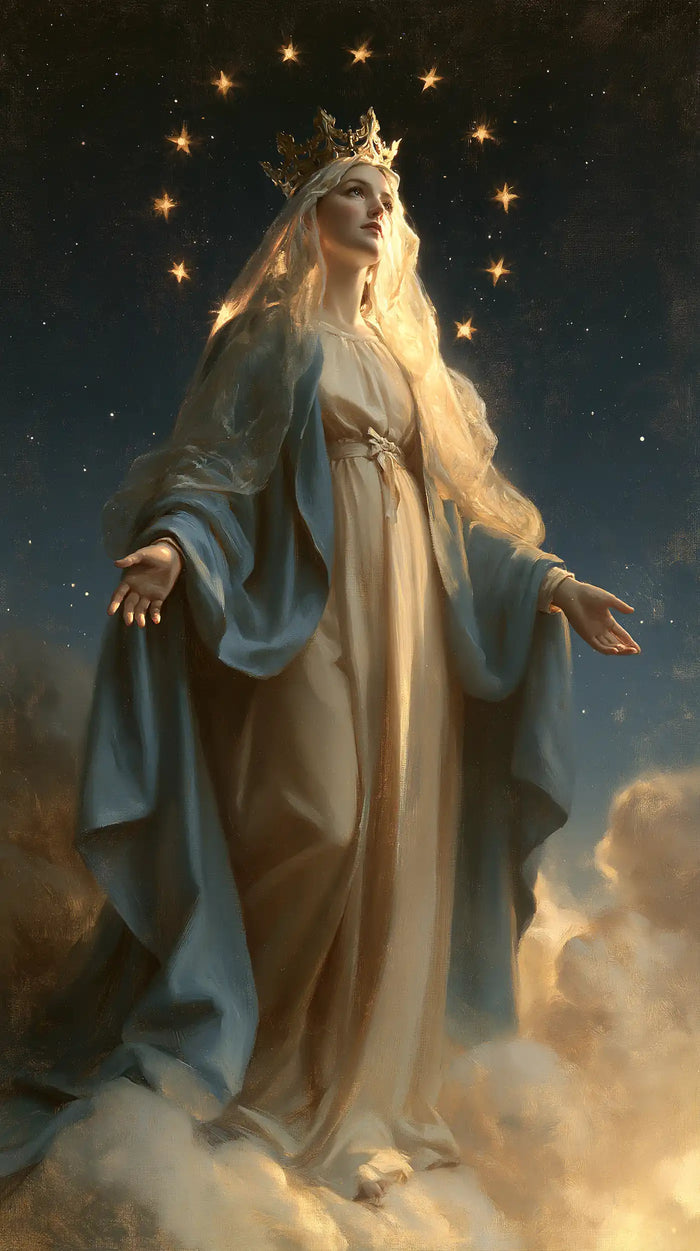 Mary, Queen of Heaven — The Long Veil in the Stars’ Vigil
