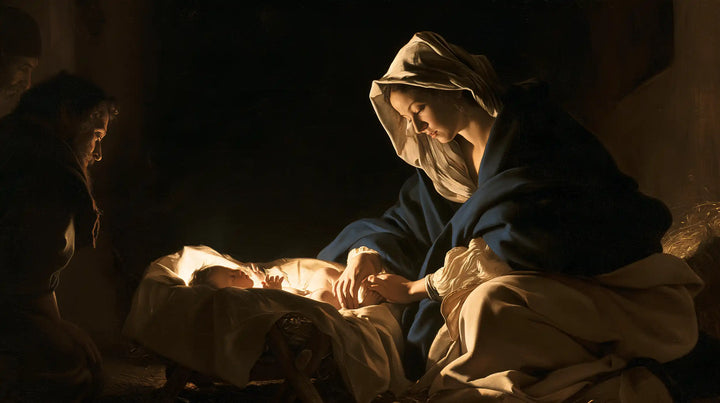The Nativity - Caravaggio Tenebrism · Landscape n° 9