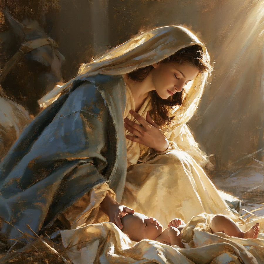 The Nativity - Sacred Maternal Tenderness · Square n° 2