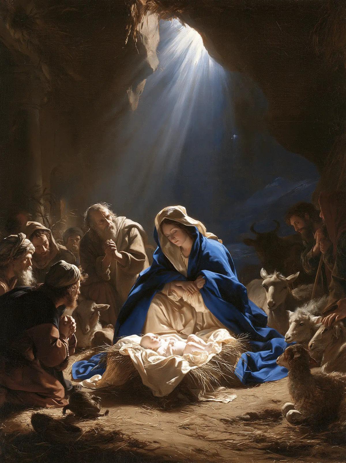 The Nativity — Peace Beneath the Silver Rays