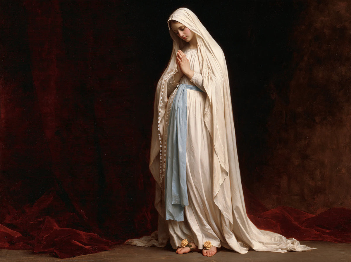 Our Lady of Lourdes – White Mantle Before Crimson