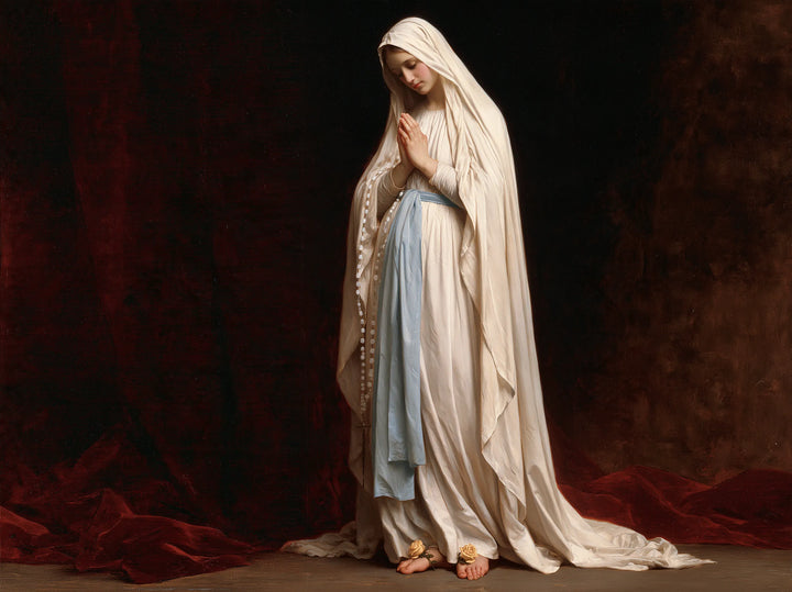 Our Lady of Lourdes – White Mantle Before Crimson