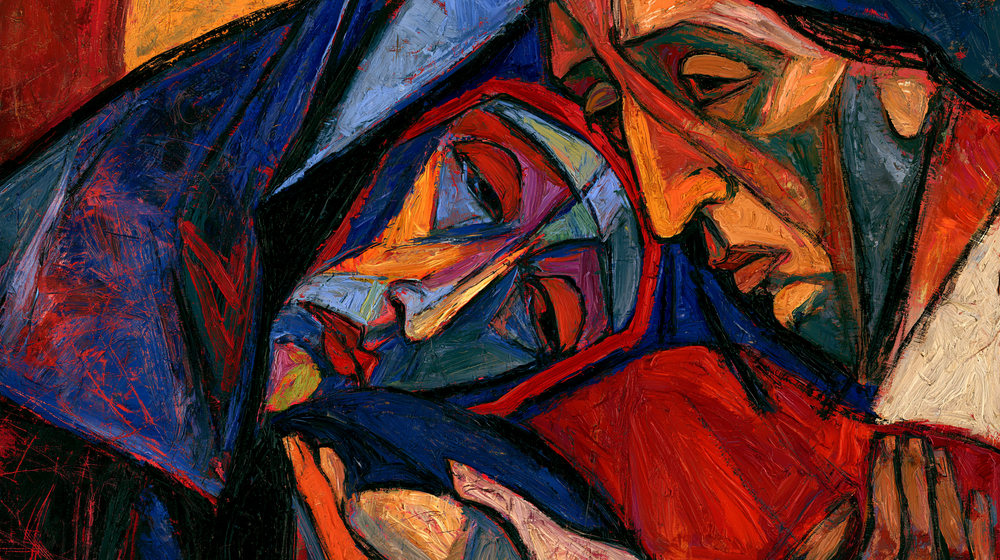 La Pietà - Expressionist · Landschap n° 5 - Christelijke kunst