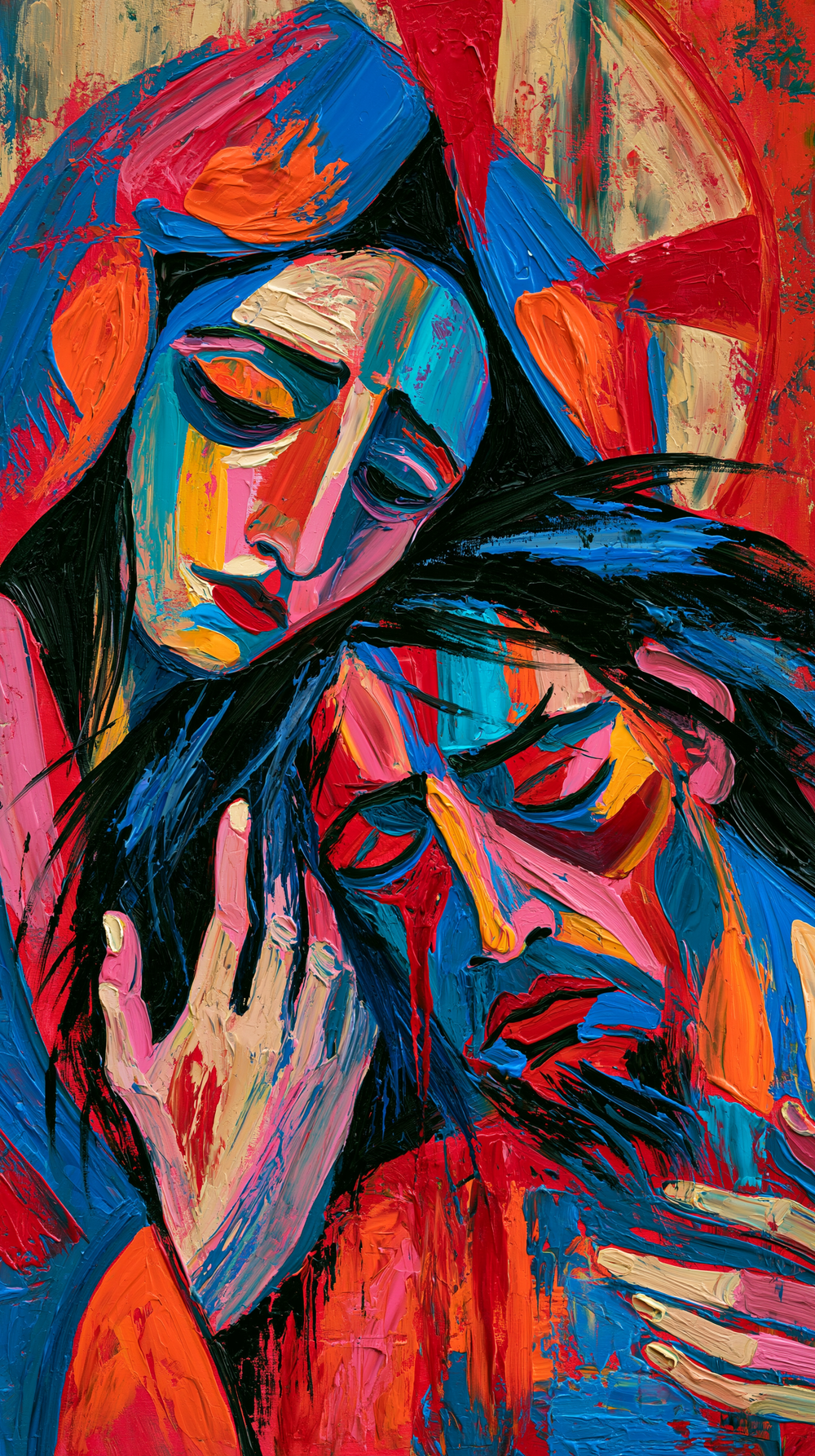 La Pietà - Expressionist · Portret n° 6 - Christelijke kunst