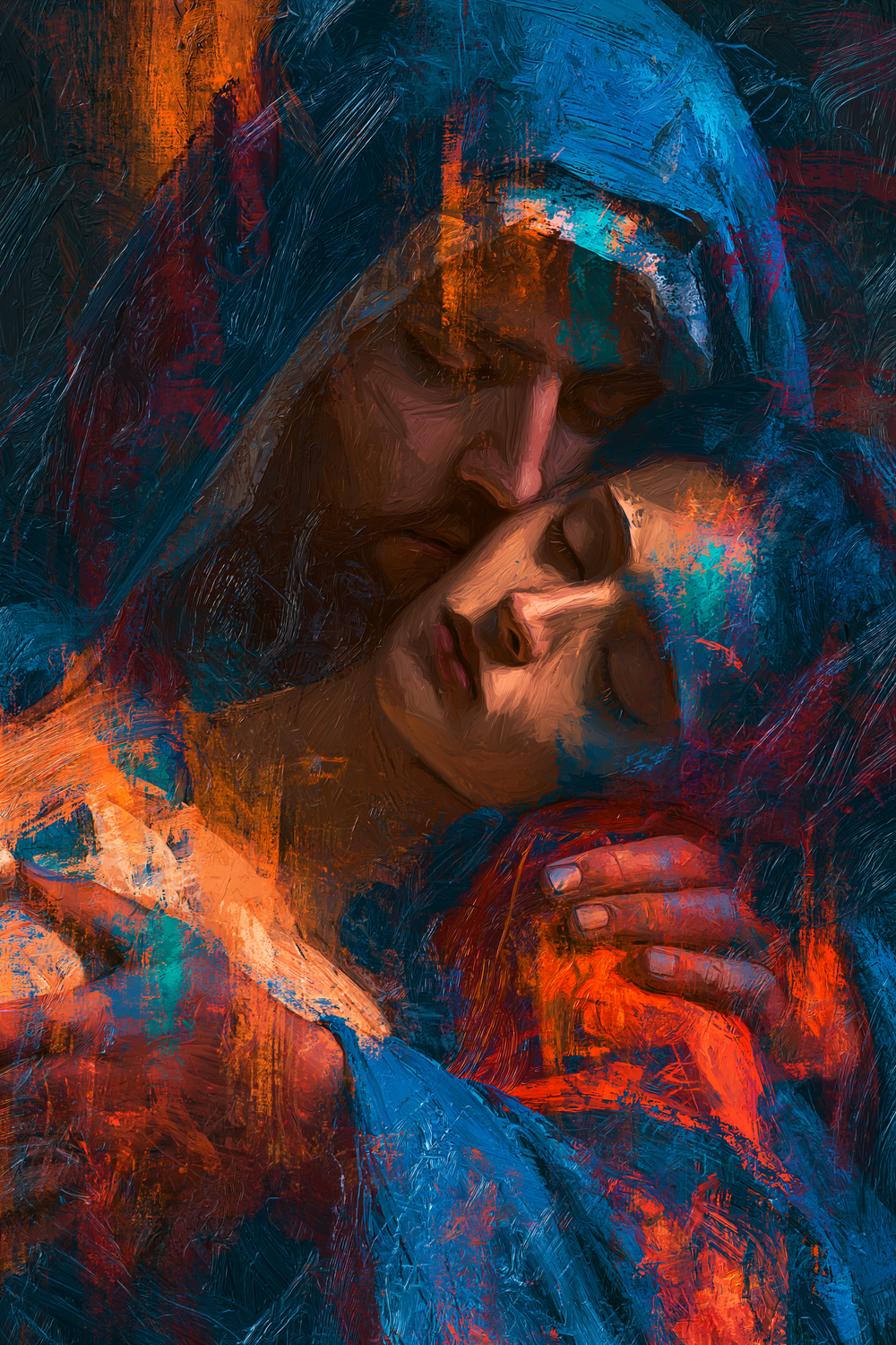 La Pietà - Expressionist · Portret n° 7 - Christelijke kunst