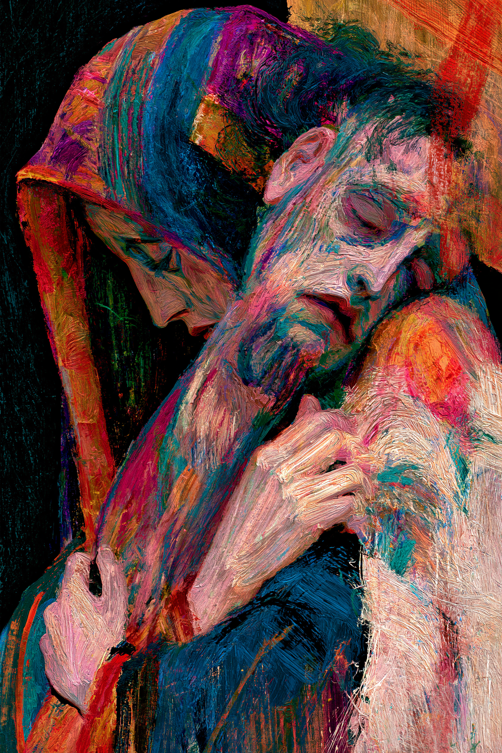 La Pietà - Expressionist · Portret n° 8 - Christelijke kunst