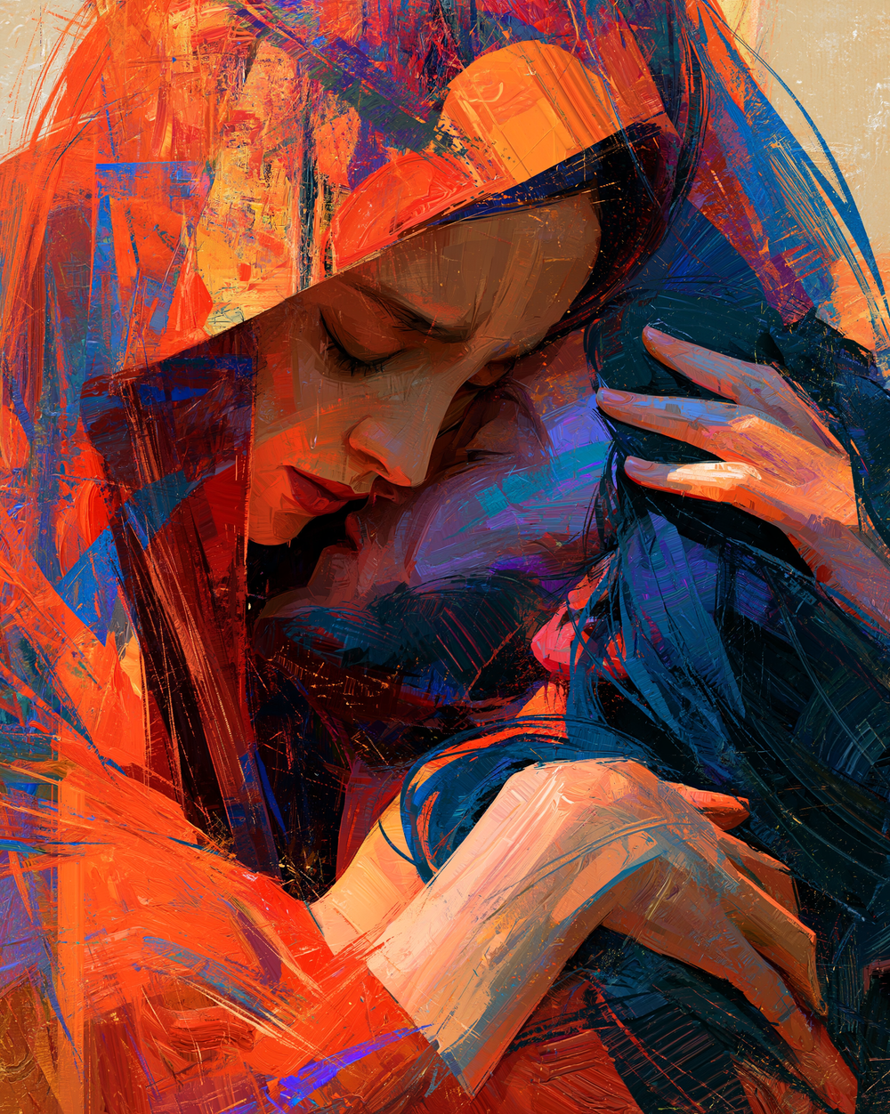 La Pietà - Expressionist · Portret n° 10 - Christelijke kunst