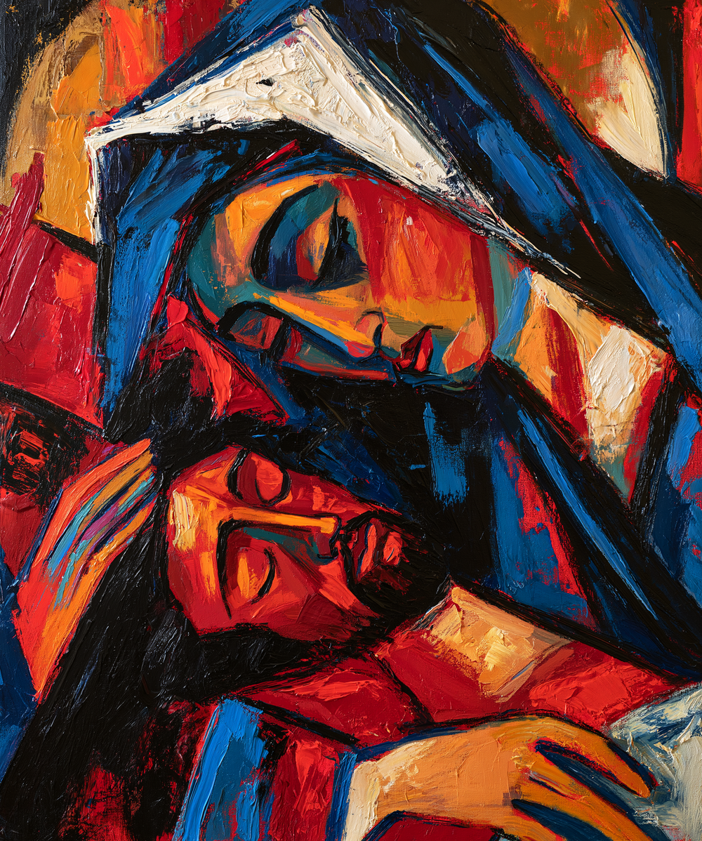 La Pietà - Expressionist · Portret n° 14 - Christelijke kunst