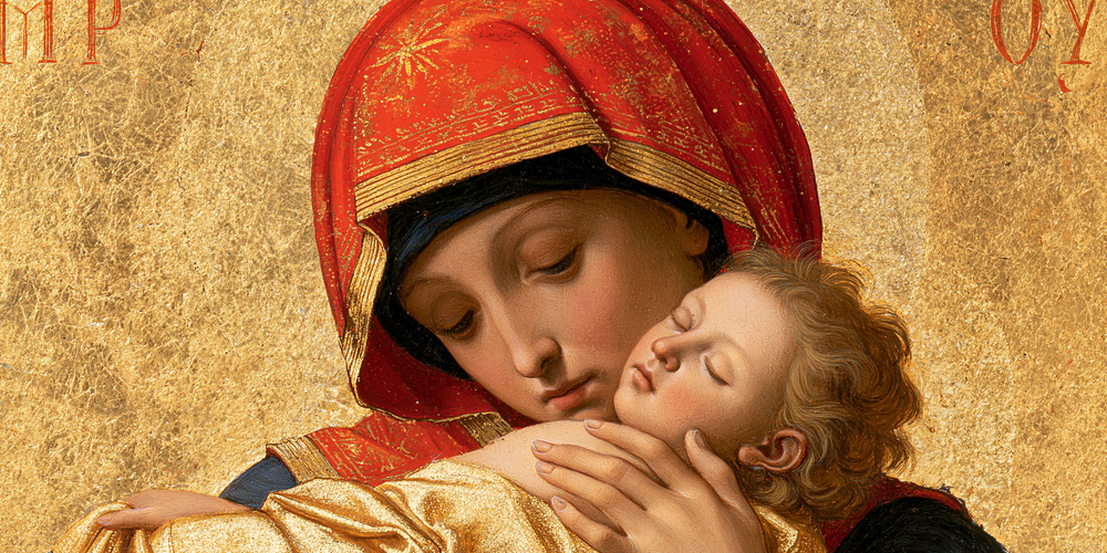 La Pietà - Heilig goud · Landschap n° 6 - Christelijke kunst