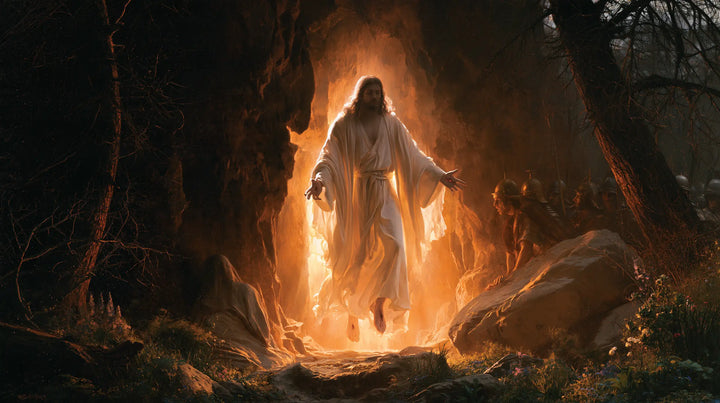 The Resurrection of Jesus Christ — Orange Light at the Wooded Threshold
