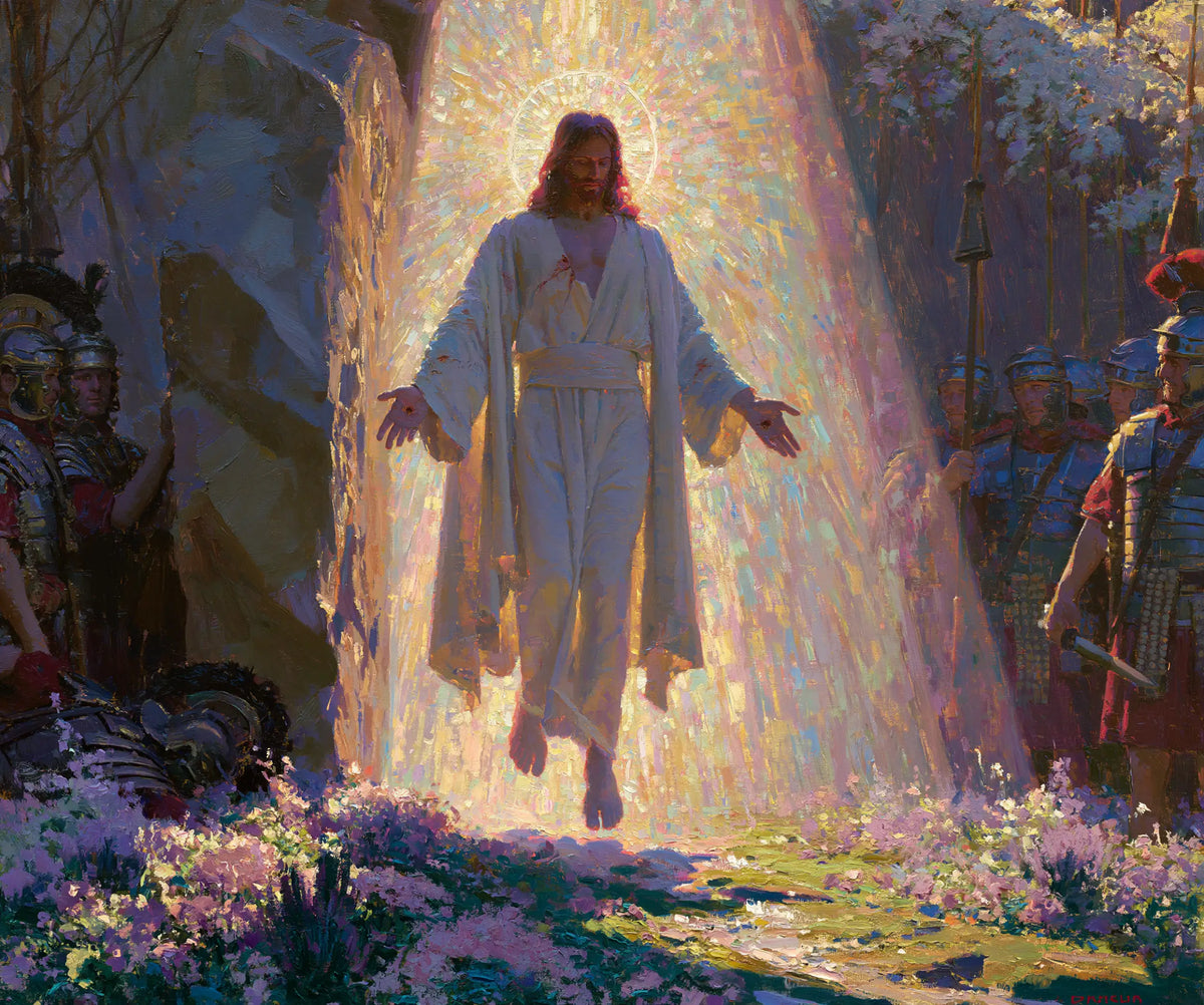 The Resurrection of Jesus Christ — The Golden Veil between the Spears