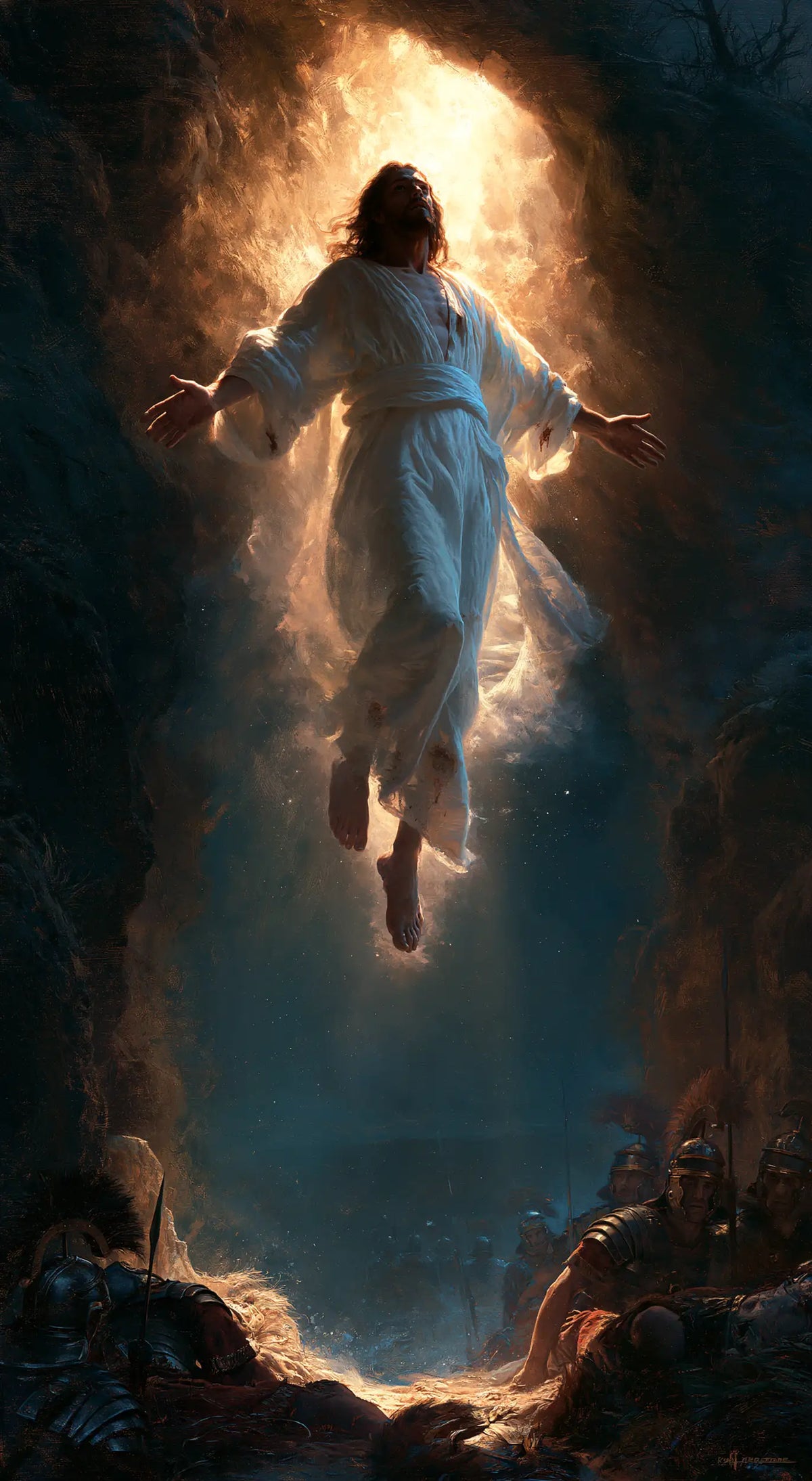 The Resurrection of Jesus Christ - Midnight-blue Chiaroscuro · Portrait n° 6