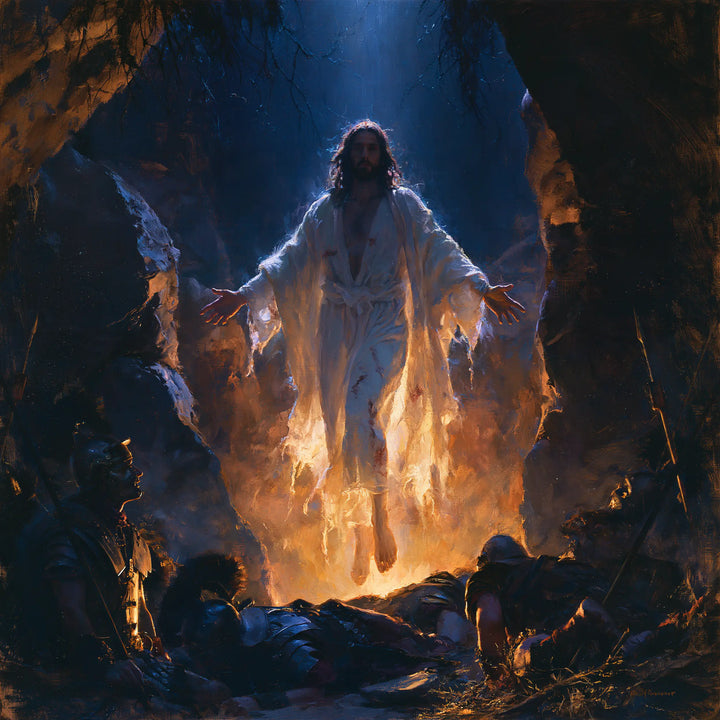The Resurrection of Jesus Christ — Cloth between Shadow and Sparks