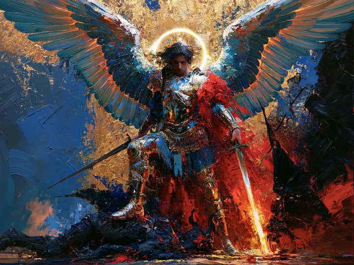 Saint Michael the Archangel – Expressionist · Landscape no. 3
