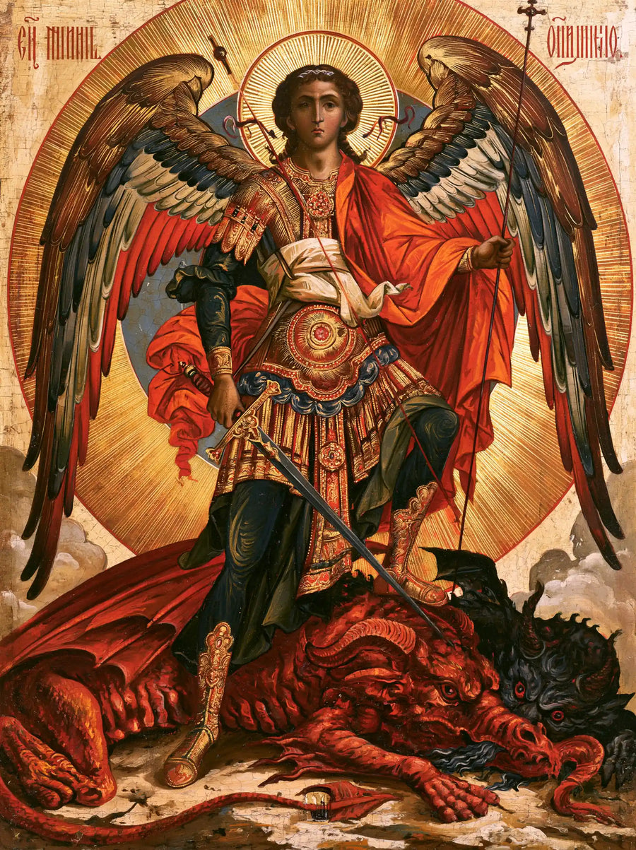 Saint Michael the Archangel – Sacred Gold · Portrait no. 16