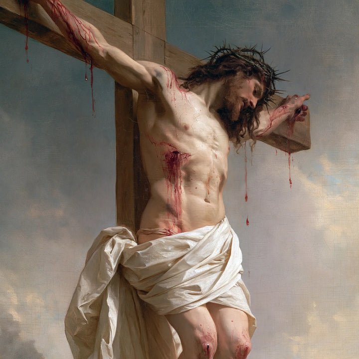 The Crucifixion – Serene Prayer Beneath the Cross