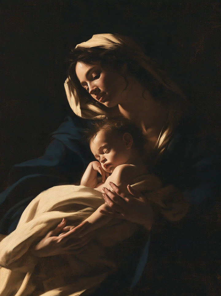 The Virgin and Child — Rest upon the Shadowed Sleeve