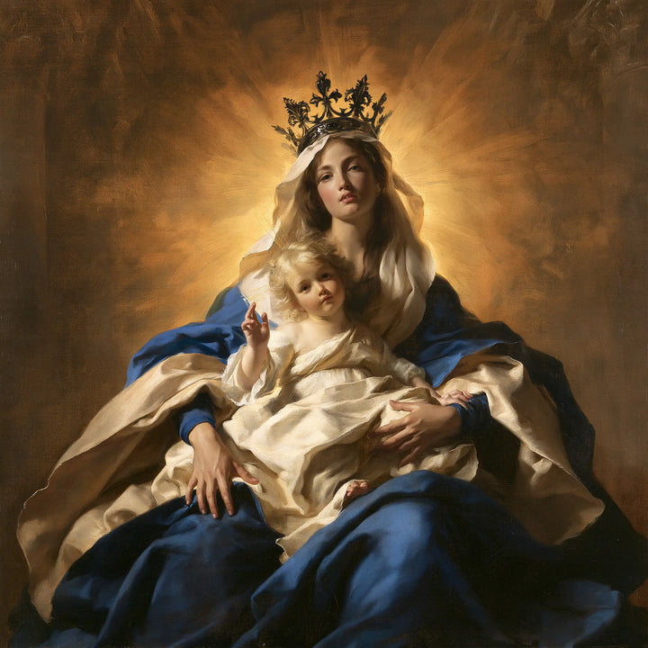 Virgin Mary and Child Jesus - Majestic Virgin and Child · Square n° 2