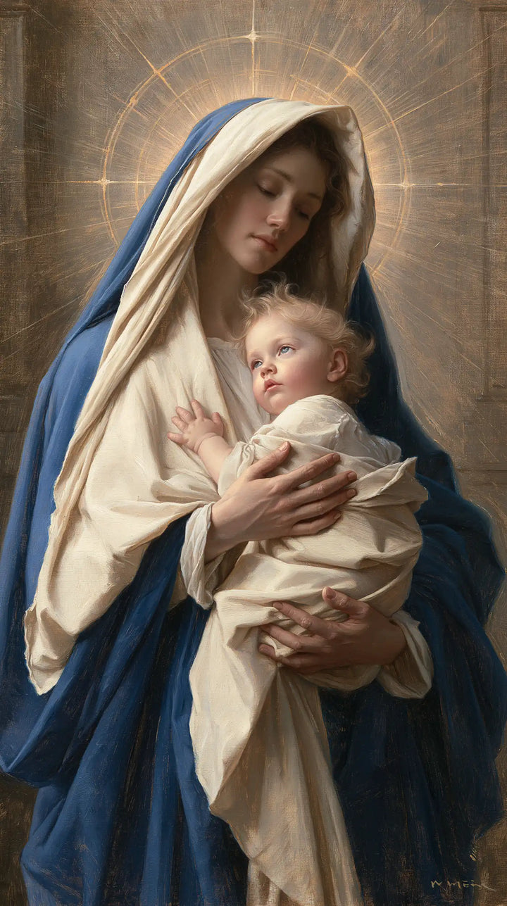 Virgin Mary and Child Jesus - Mary Presenting the Child Jesus · Portrait n° 4