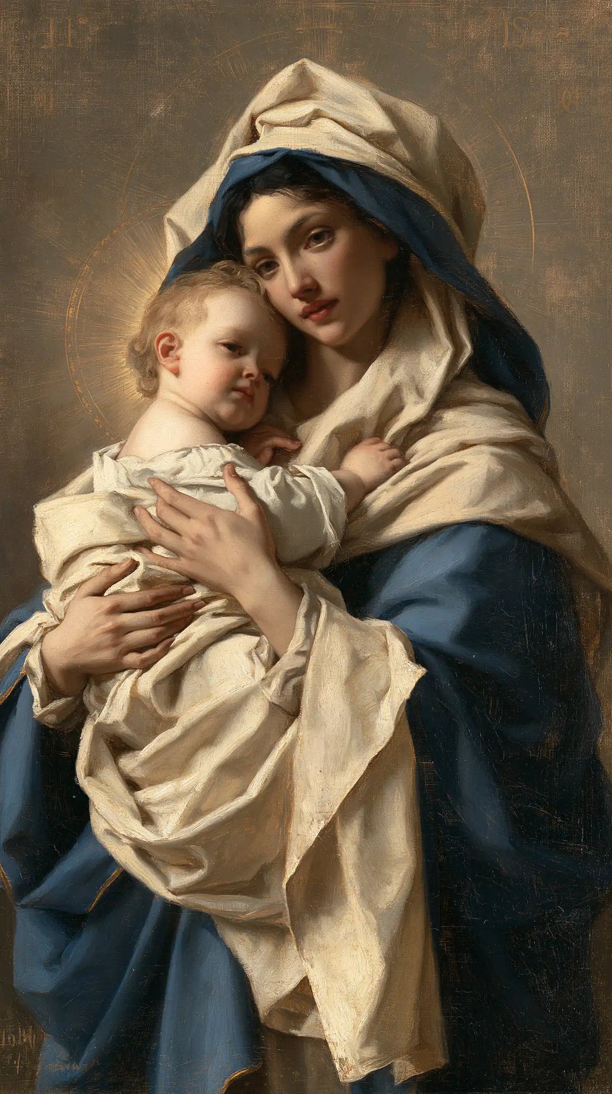 The Virgin and Child — Two Smiles in the Shelter’s Blue