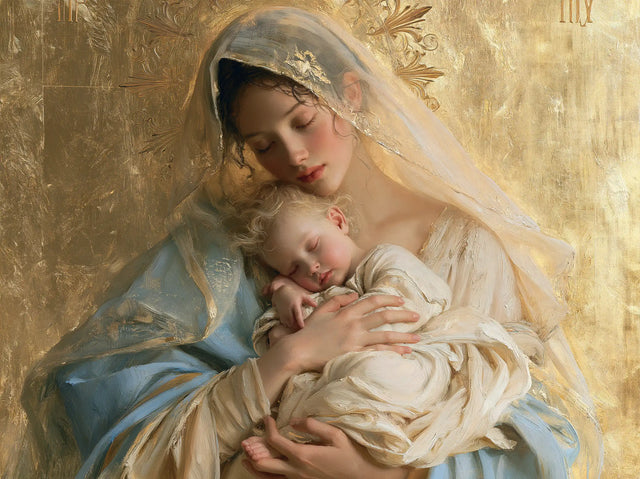 The Virgin and Child — Little Fingers Beside the Dreaming Cheek
