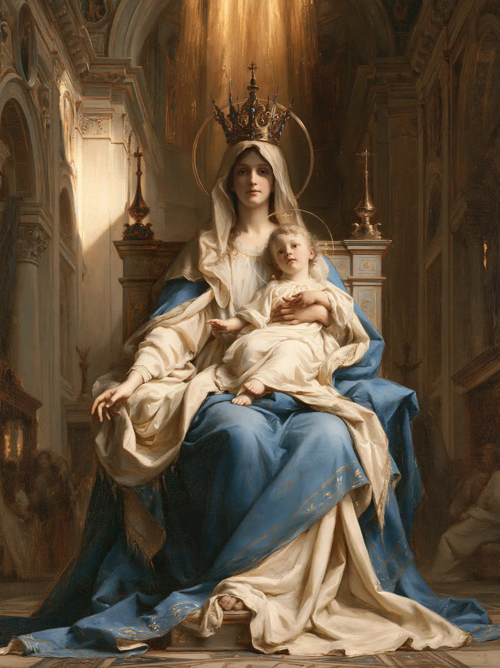 Virgin Mary and Child Jesus - Sacred Monumental View · Portrait n° 36
