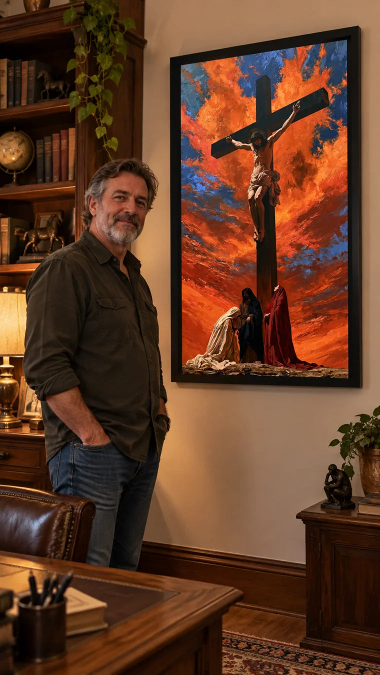 Kunstwerken in echte interieurs