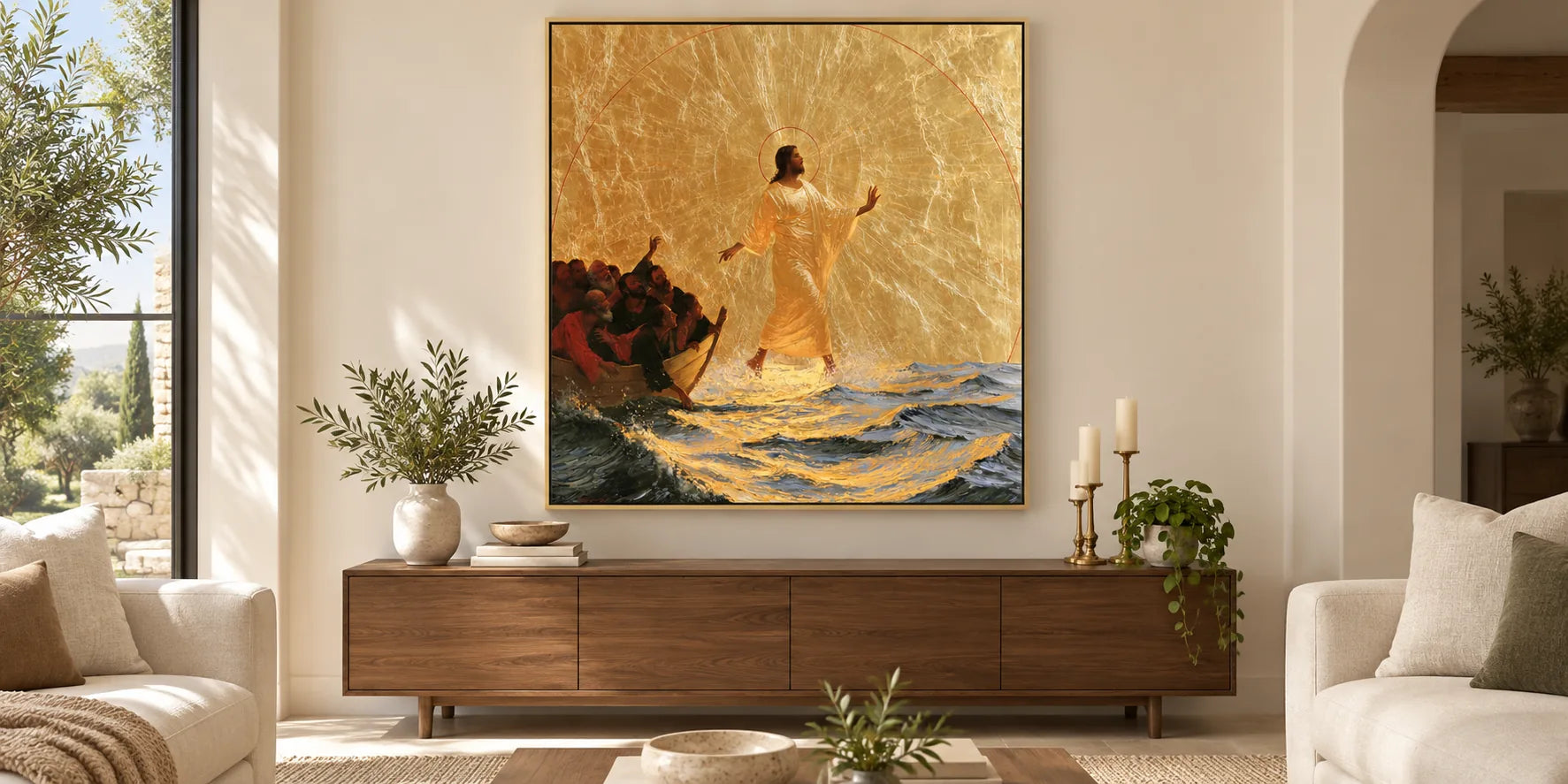 Jesus Walking on Water - Caravaggio Tenebrism